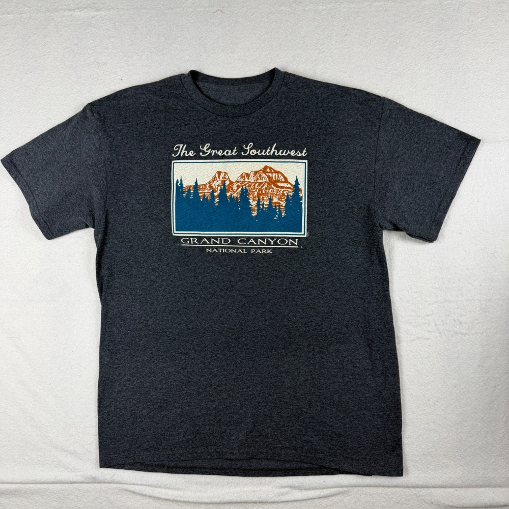 Grand Canyon National Park T Shirt‎ Mens Large Gray The Great Southwest Graphic
